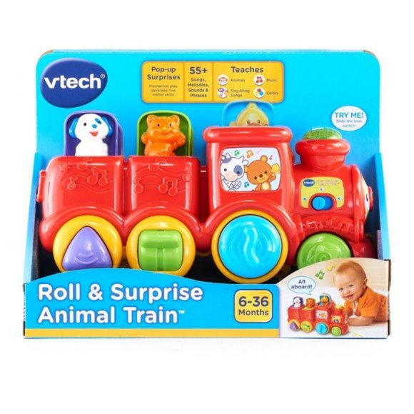 Roll & Surprise Animal Train - Picture 1 of 3